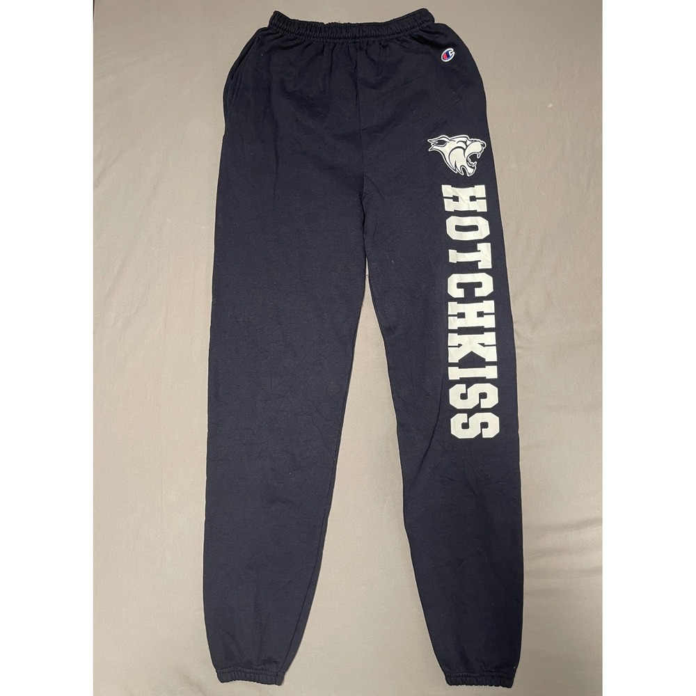 Champion Hotchkiss School Navy Blue Fleece Sweatpants Mens Small CP2071